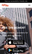 How spin.app looks like on a mobile device such as an iPhone.