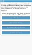 How spin.de looks like on a mobile device such as an iPhone.