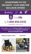 How spinlife.com looks like on a mobile device such as an iPhone.