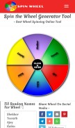 How spinthewheel.text-generator.org looks like on a mobile device such as an iPhone.