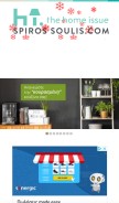 How spirossoulis.com looks like on a mobile device such as an iPhone.