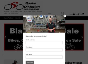 How spokeomotion.com looks like on a tablet such as an iPad.