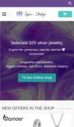 How spoo-design.de looks like on a mobile device such as an iPhone.