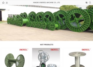 How spool-manufacturer.com looks like on a tablet such as an iPad.