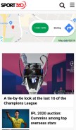 How sport360.com looks like on a mobile device such as an iPhone.