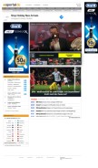 How sportal.de looks like on a mobile device such as an iPhone.