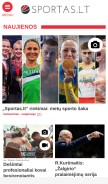 How sportas.lt looks like on a mobile device such as an iPhone.