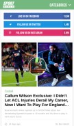 How sportbible.com looks like on a mobile device such as an iPhone.
