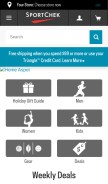 How sportchek.ca looks like on a mobile device such as an iPhone.
