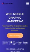 How sportenafantasy.com looks like on a mobile device such as an iPhone.