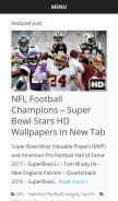 How sportifytab.com looks like on a mobile device such as an iPhone.