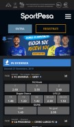 How sportpesa.it looks like on a mobile device such as an iPhone.