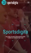 How sportsdigita.com looks like on a mobile device such as an iPhone.