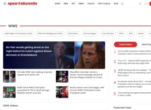 How sportskeeda.com looks like on a tablet such as an iPad.