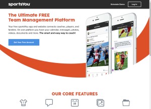 How sportsyou.com looks like on a tablet such as an iPad.