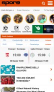 How sporx.com looks like on a mobile device such as an iPhone.