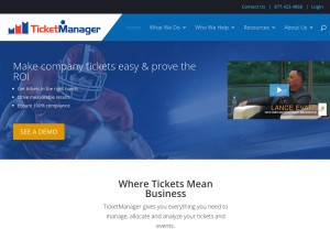 How spotlighttms.com looks like on a tablet such as an iPad.
