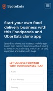 How spotneats.com looks like on a mobile device such as an iPhone.