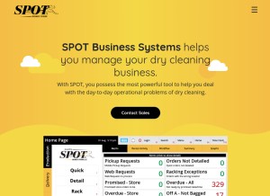 How spotpos.com looks like on a tablet such as an iPad.