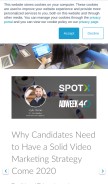 How spotxchange.com looks like on a mobile device such as an iPhone.