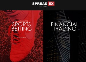 How spreadex.com looks like on a tablet such as an iPad.