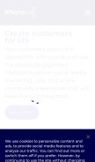 How spredfast.com looks like on a mobile device such as an iPhone.