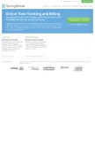 How springahead.com looks like on a mobile device such as an iPhone.