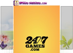 How springmahjong.com looks like on a tablet such as an iPad.