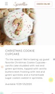 How sprinkles.com looks like on a mobile device such as an iPhone.
