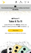 How sprint.com looks like on a mobile device such as an iPhone.