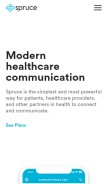 How sprucehealth.com looks like on a mobile device such as an iPhone.