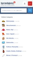 How sprzedajemy.pl looks like on a mobile device such as an iPhone.