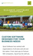 How spudsoftware.com looks like on a mobile device such as an iPhone.