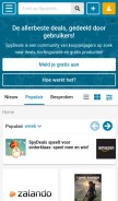 How spydeals.nl looks like on a mobile device such as an iPhone.