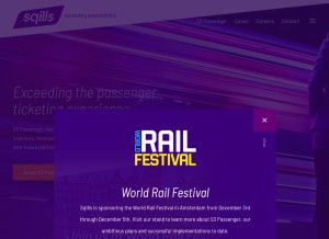 How sqills.com looks like on a tablet such as an iPad.