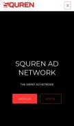 How squren.com looks like on a mobile device such as an iPhone.