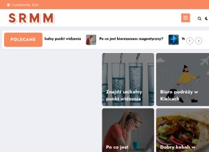 How srmm.com.pl looks like on a tablet such as an iPad.