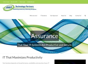 How ssdel.com looks like on a tablet such as an iPad.