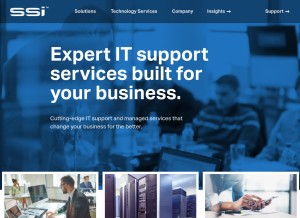 How ssi-net.com looks like on a tablet such as an iPad.