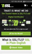 How ssl.com looks like on a mobile device such as an iPhone.