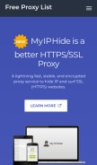 How sslproxies.org looks like on a mobile device such as an iPhone.
