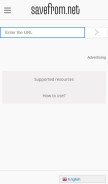 How ssyoutube.com looks like on a mobile device such as an iPhone.