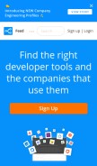 How stackshare.io looks like on a mobile device such as an iPhone.