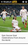 How stadiumtalk.com looks like on a mobile device such as an iPhone.