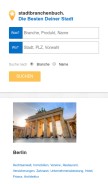 How stadtbranchenbuch.com looks like on a mobile device such as an iPhone.