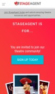 How stageagent.com looks like on a mobile device such as an iPhone.