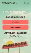 How stagecoachfestival.com looks like on a mobile device such as an iPhone.