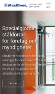 How staldorrar.com looks like on a mobile device such as an iPhone.