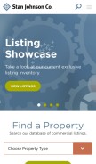 How stanjohnsonco.com looks like on a mobile device such as an iPhone.