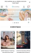 How starbackdrop.com looks like on a mobile device such as an iPhone.